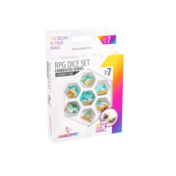UNIT Gamegenic Embraced Series - Summer Time - RPG Dice Set (7pcs) Multicolor 4251715404836
