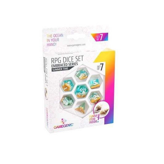 UNIT Gamegenic Embraced Series - Summer Time - RPG Dice Set (7pcs) Multicolor 4251715404836