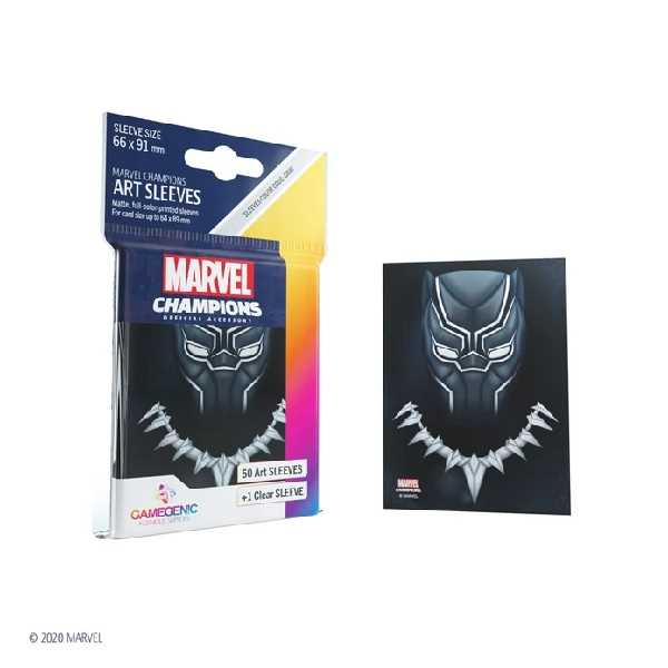 UNIT Gamegenic Marvel Champions Art Sleeves- Marvel Black (50 ct.) 4251715410592