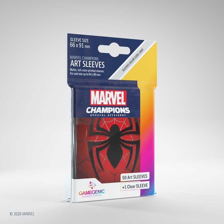 UNIT Gamegenic Marvel Champions Art Sleeves- Spider Man (50 ct.) 4251715409589
