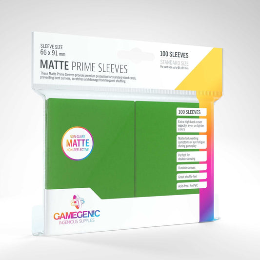 UNIT Gamegenic Matte Prime Sleeves Green (100 ct.) 4251715402450