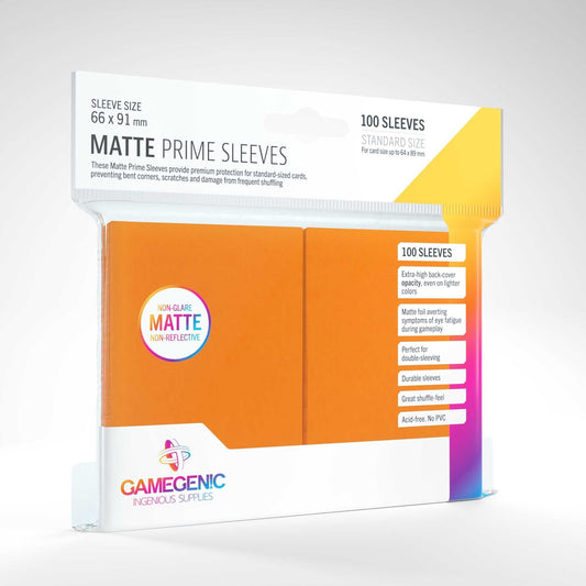 UNIT Gamegenic Matte Prime Sleeves Orange (100 ct.) 4251715402535
