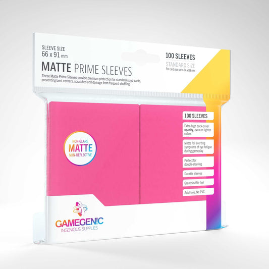 UNIT Gamegenic Matte Prime Sleeves Pink (100 ct.) 4251715402559