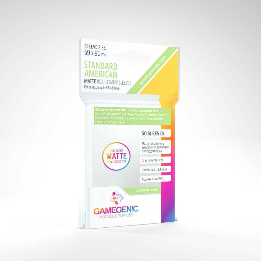 UNIT Gamegenic MATTE Standard American- Sized Boardgame Sleeves 59 x 91 mm (50 ct.) 4251715403150