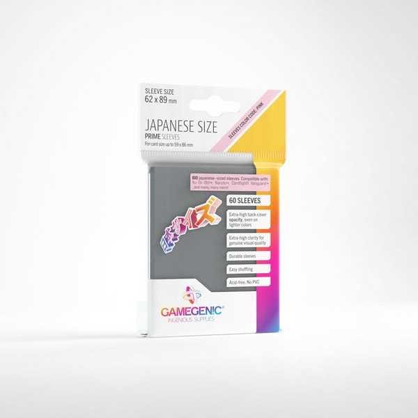 UNIT Gamegenic Prime Japanese Sized Sleeves Dark Grey (60 ct.) 4251715411643