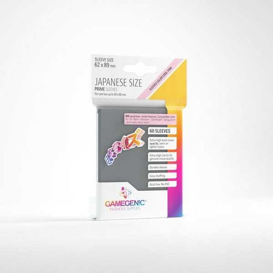 UNIT Gamegenic Prime Japanese Sized Sleeves Dark Grey (60 ct.) 4251715411643