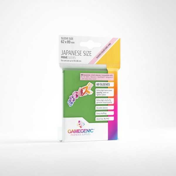 UNIT Gamegenic Prime Japanese Sized Sleeves Green (60 ct.) 4251715411582