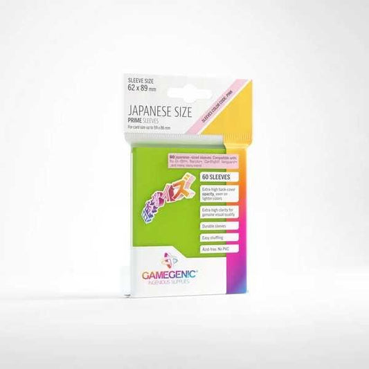 UNIT Gamegenic Prime Japanese Sized Sleeves Lime (60 ct.) 4251715411629