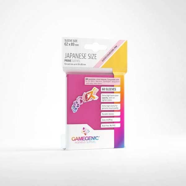 UNIT Gamegenic Prime Japanese Sized Sleeves Pink (60 ct.) 4251715411636