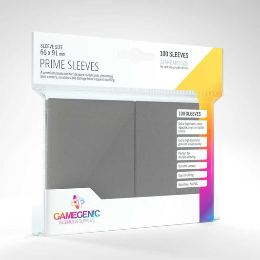 UNIT Gamegenic Prime Sleeves Gray (100 ct.) 4251715402337