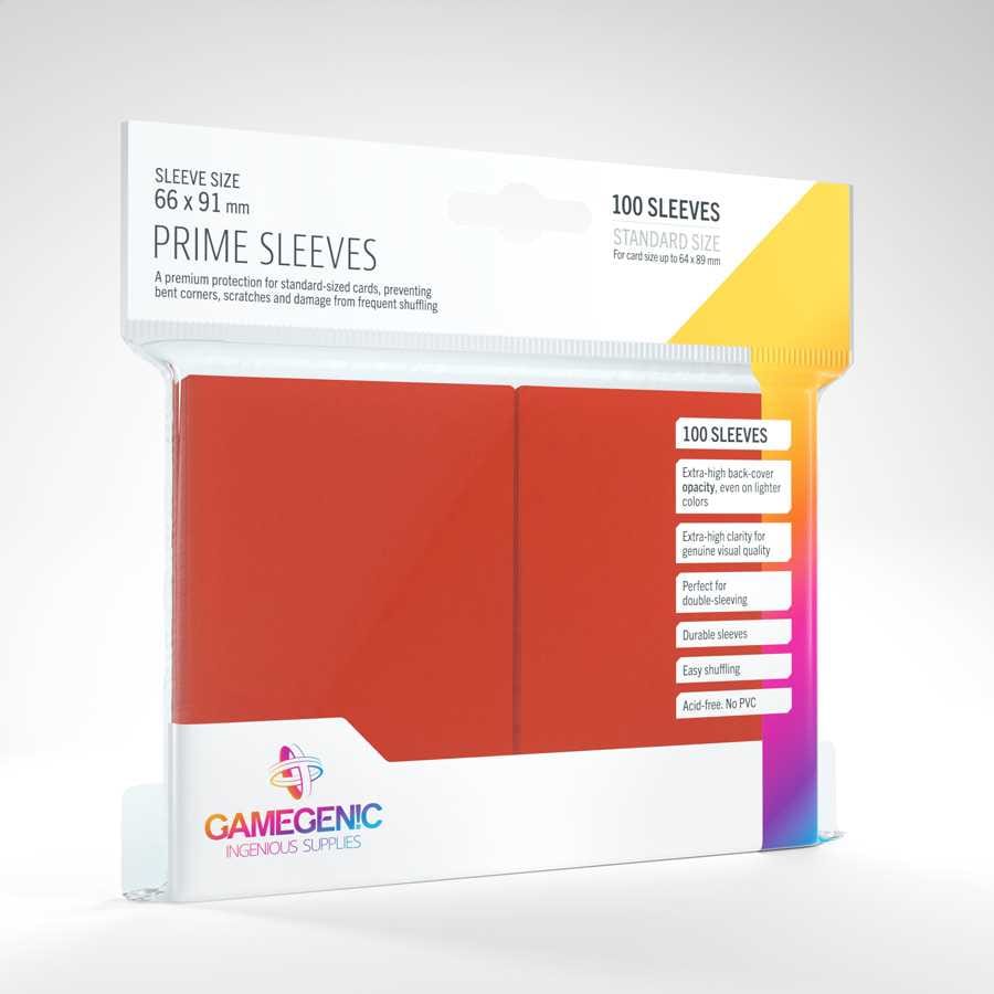 UNIT Gamegenic Prime Sleeves Red (100 ct.) 4251715402139