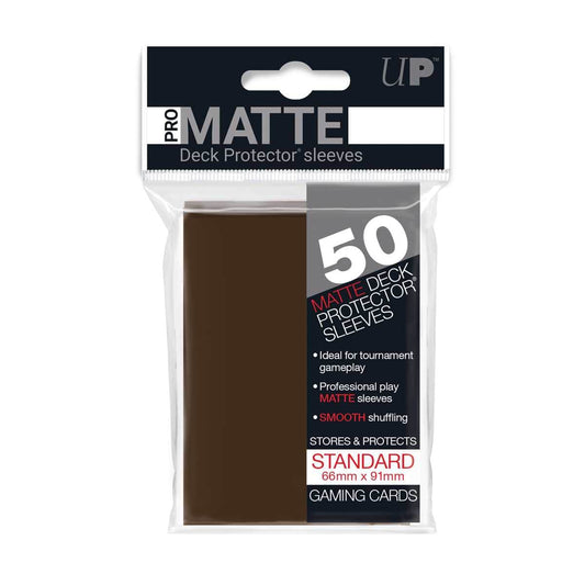 UNIT Pro Matte Deck Protectors (50ct) - Brown 74427841898