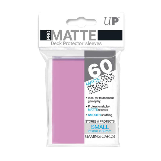 UNIT Pro Matte Small Deck Protectors (60 ct) - Pink 74427842673