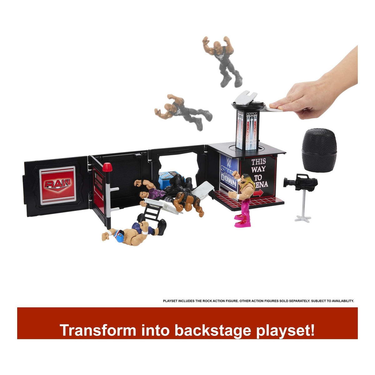 WWE Knuckle Crunchers Microphone Playset