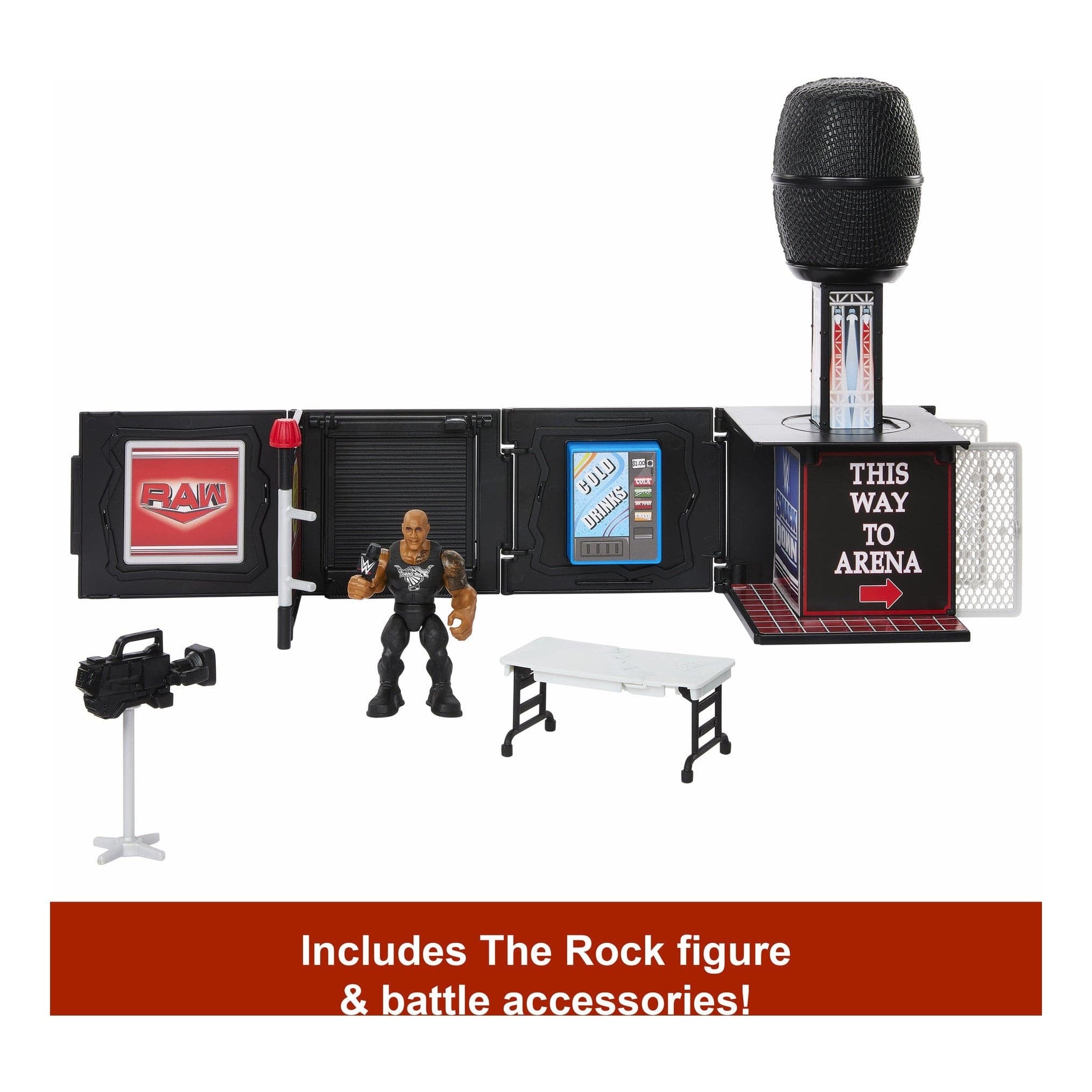 WWE Knuckle Crunchers Microphone Playset