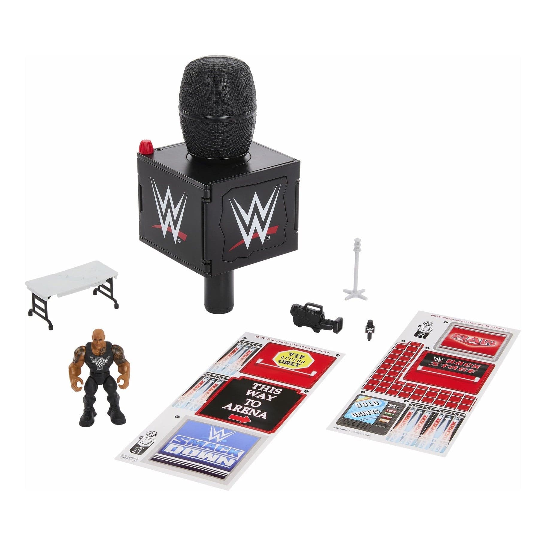 WWE Knuckle Crunchers Microphone Playset