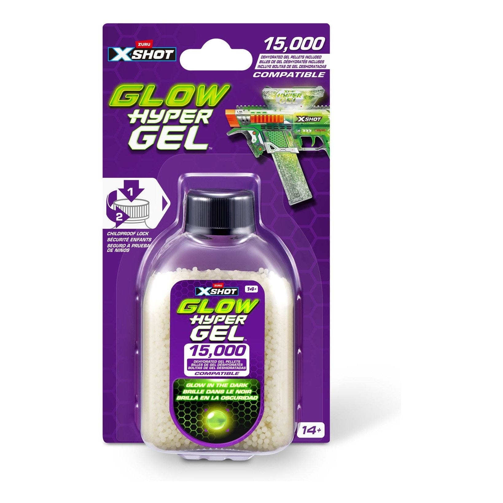 * XShot Hyper Gel Glow in the Dark S1 Refill 15000