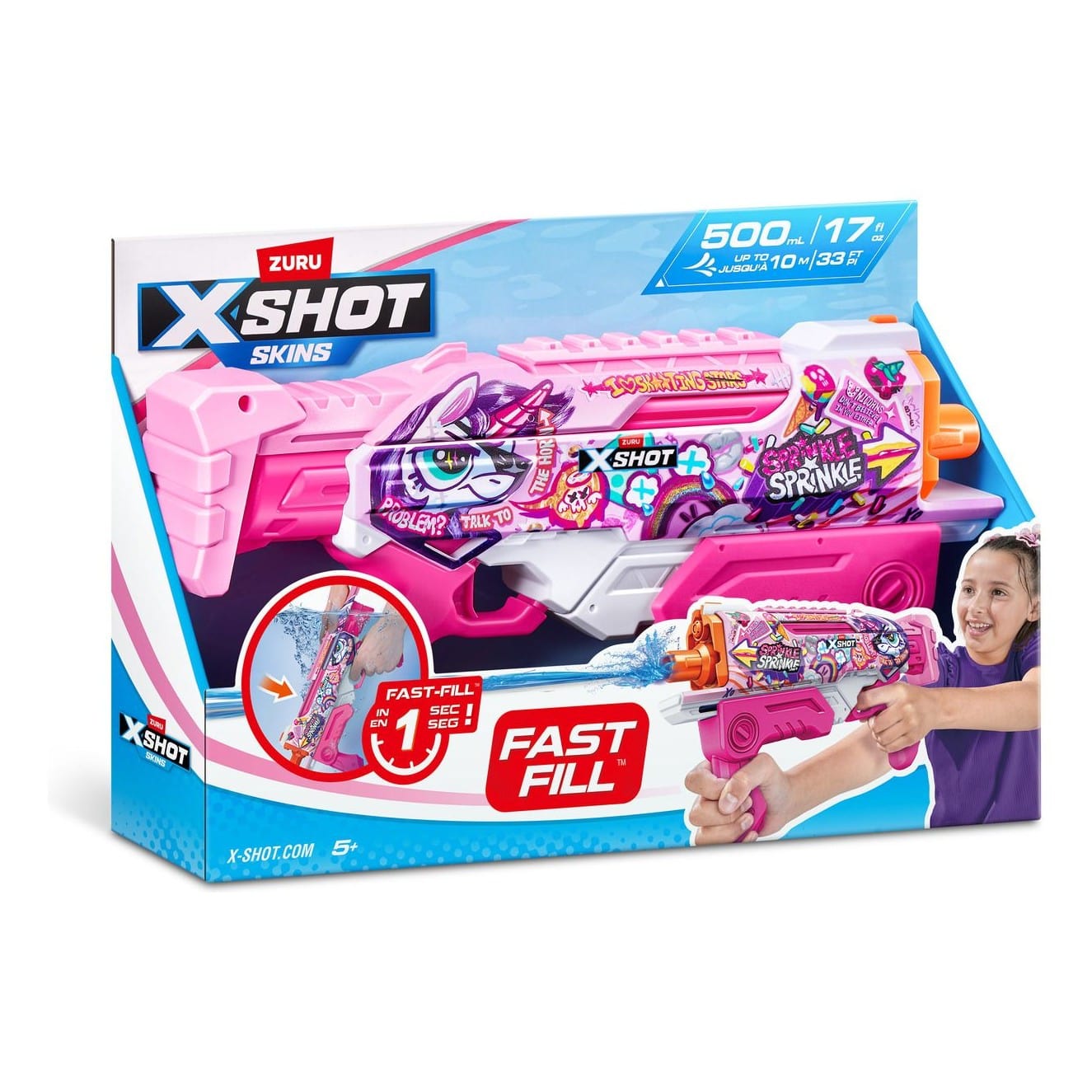 * XShot Water Skins Hyperload Fast-Fill - Pink