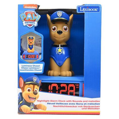 Lexibook Paw Patrol Chase Night Light Alarm Clock with Sounds