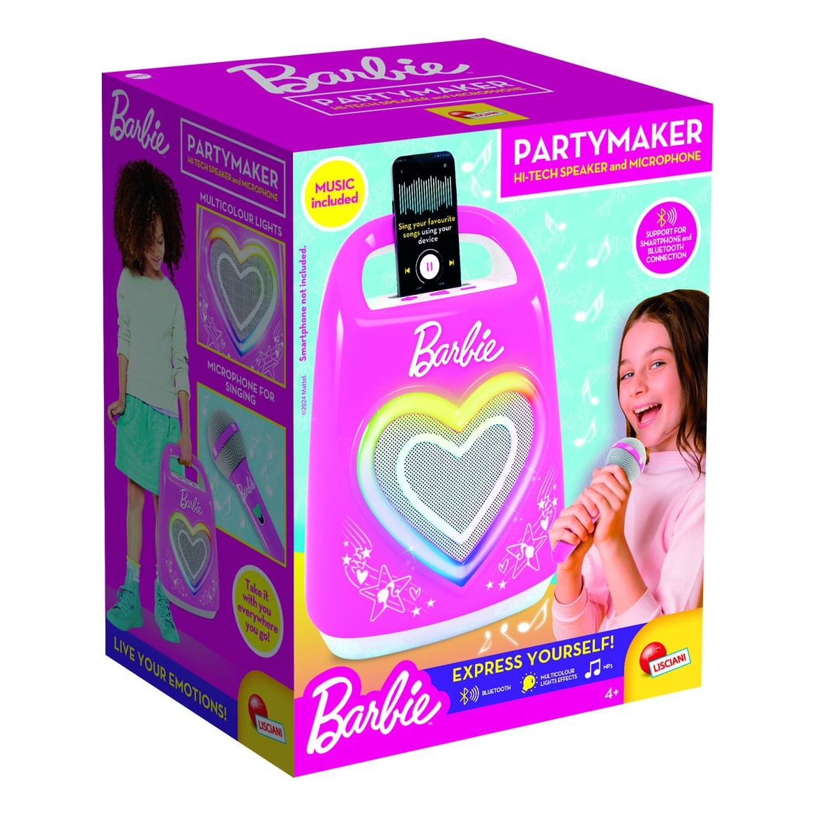 Barbie Karaoke Party Maker - Bluetooth Karaoke Speaker With Microphone For Singing To Your Favorite Tunes