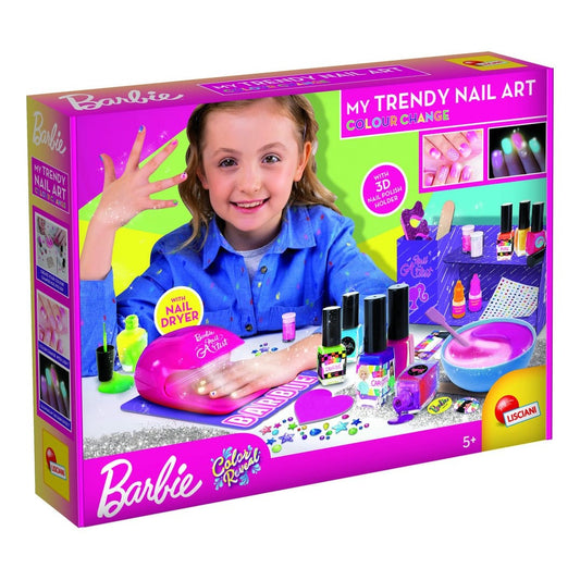 Barbie My Trendy Nail Art Colour Change - Sunlight Colour Change And Glow In The Dark Kit For Kids