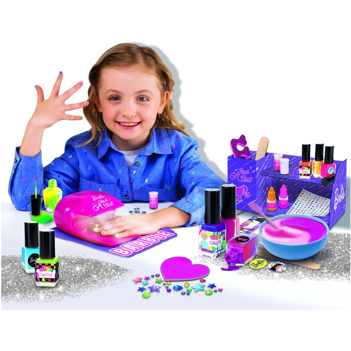 Barbie My Trendy Nail Art Colour Change - Sunlight Colour Change And Glow In The Dark Kit For Kids