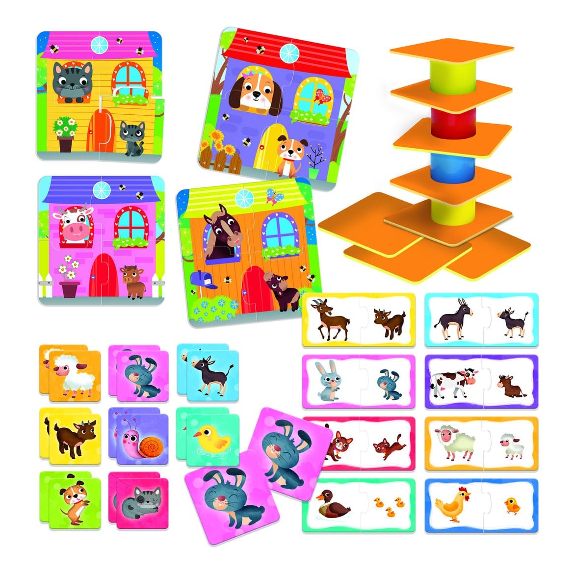 Lisciani Baby 4in1 Edu Games - Educational Activity Kit With Multiple Learning Activities For Toddlers