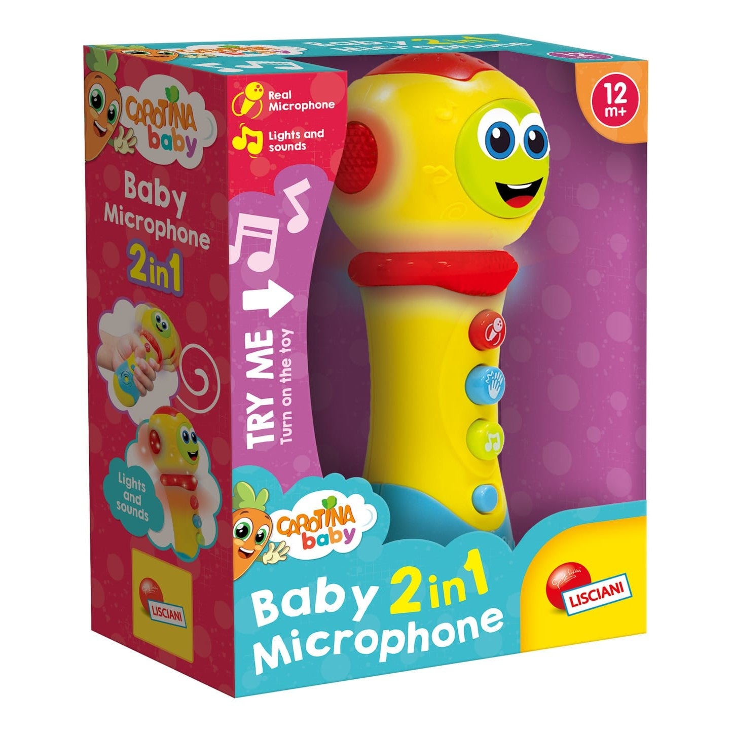 Lisciani Baby Microphone Electronic Toy - Sing Along Fun With Melodies And Colorful Light Effects