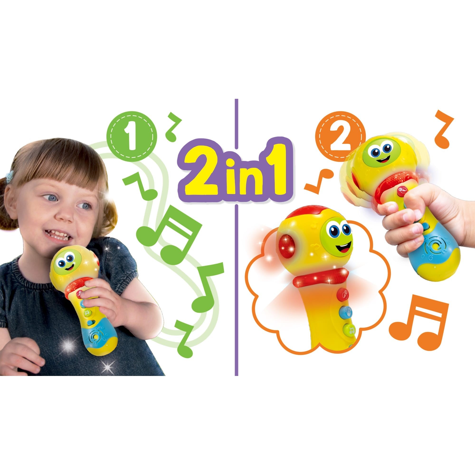 Lisciani Baby Microphone Electronic Toy - Sing Along Fun With Melodies And Colorful Light Effects