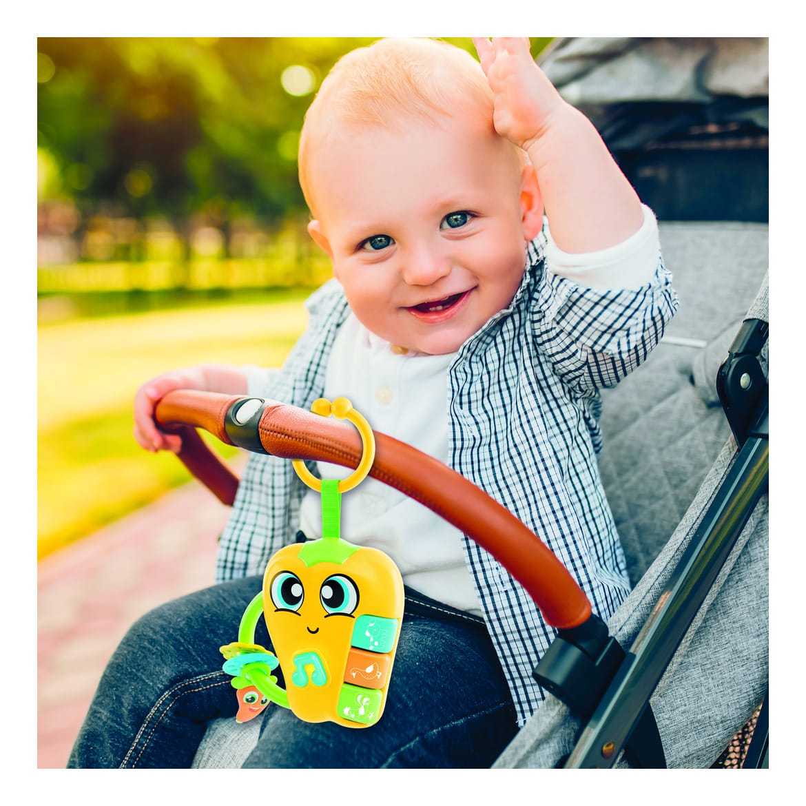 Lisciani Baby Pepper Teething Ring Toy With Soothing Melodies To Calm Your Baby Tonight