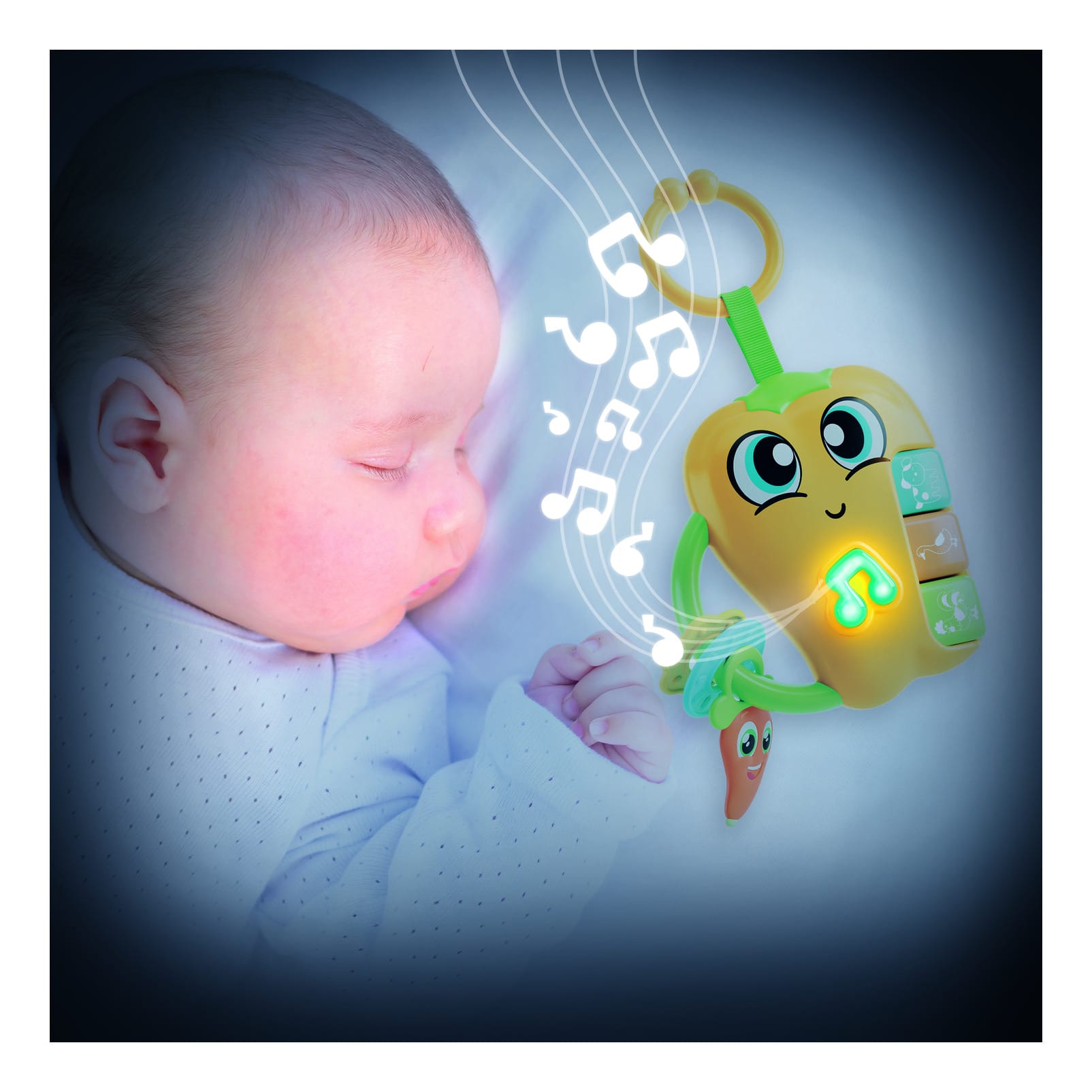 Lisciani Baby Pepper Teething Ring Toy With Soothing Melodies To Calm Your Baby Tonight