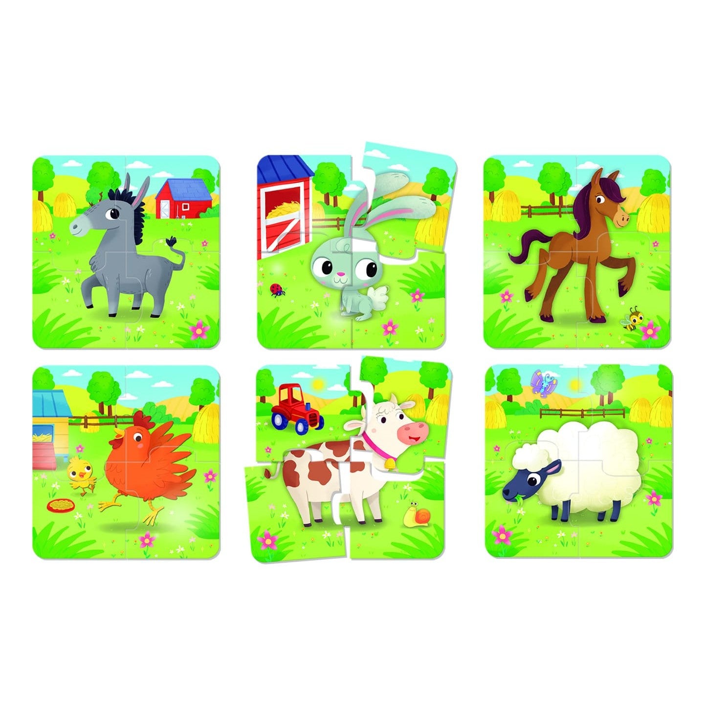 Lisciani Baby Puzzle Animals - Promotes Logical Thinking and Animal Recognition in Young Children