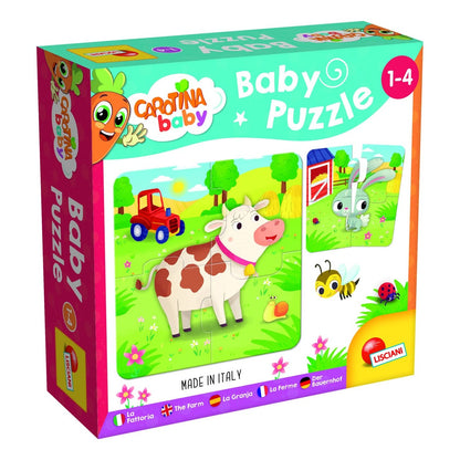 Lisciani Baby Puzzle Animals - Promotes Logical Thinking and Animal Recognition in Young Children