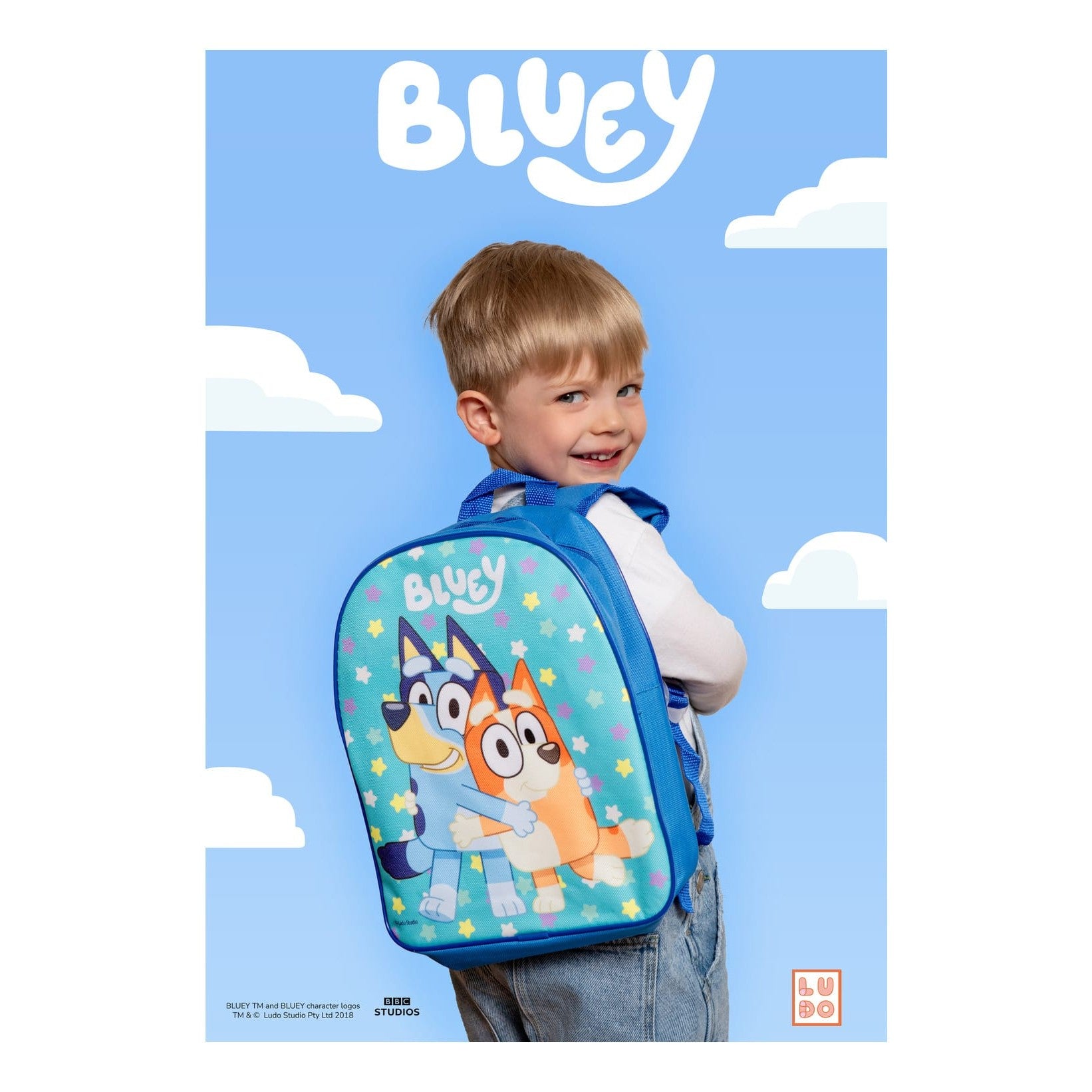 Lisciani Bluey Colouring and Drawing School Backpack Learn to Draw with Step by Step Guidance