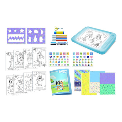 Lisciani Bluey Drawing School With Light Table Learn To Draw Bluey Characters With A4 Light Table Accessories