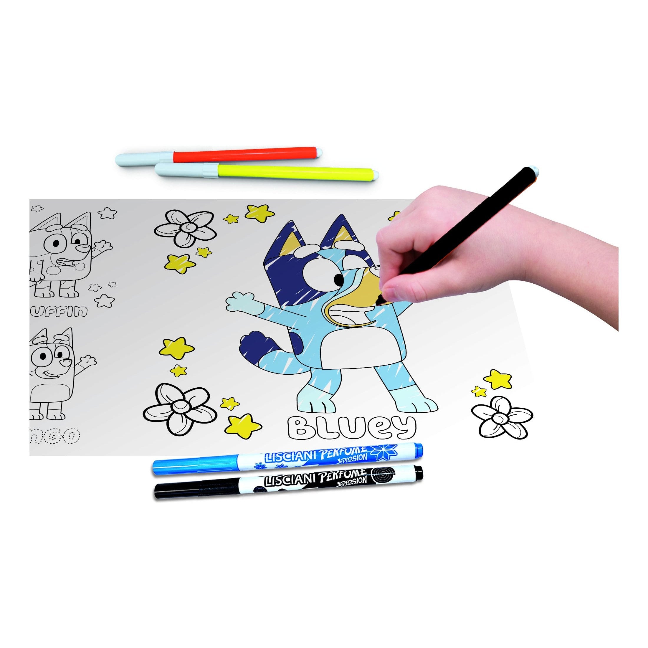 Lisciani Bluey Drawing School With Light Table Learn To Draw Bluey Characters With A4 Light Table Accessories