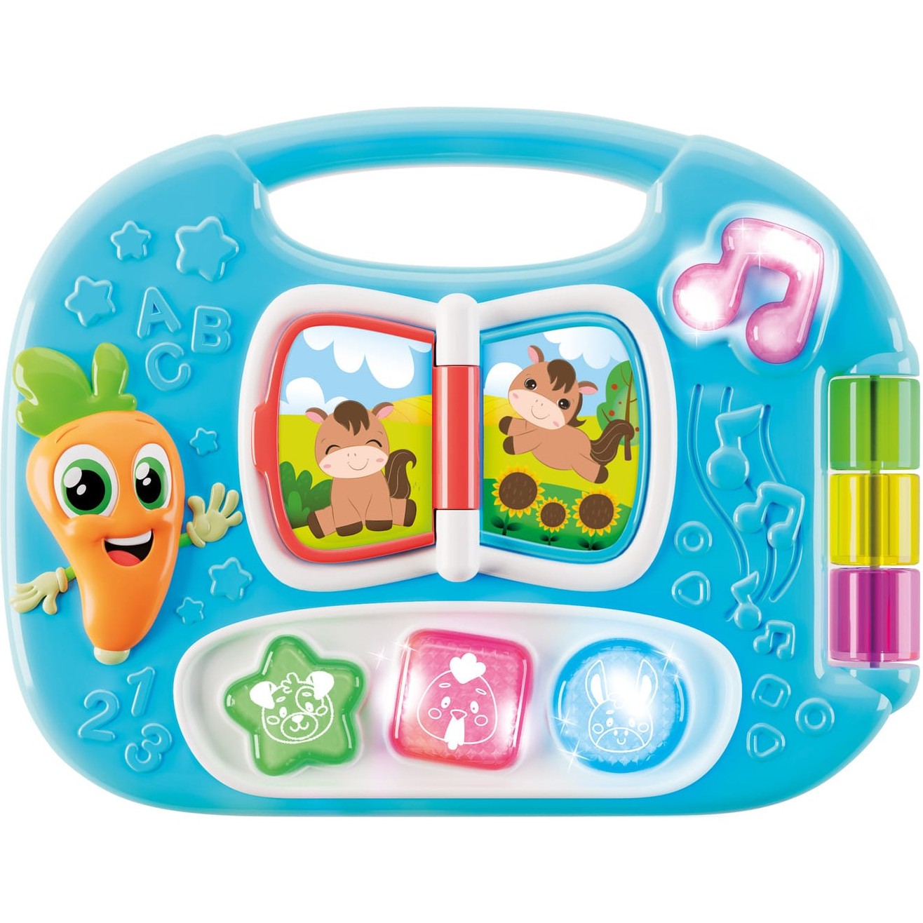 Lisciani Farm Electronic Play Table - Interactive Animal Sounds, Melodies, and Story Book for Sensory Play