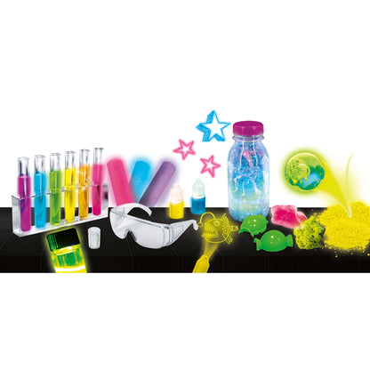 Lisciani I'm A Genius Glow In The Dark Science Kit - Nighttime Glow Learning To Explore Light And Color 8008324091379