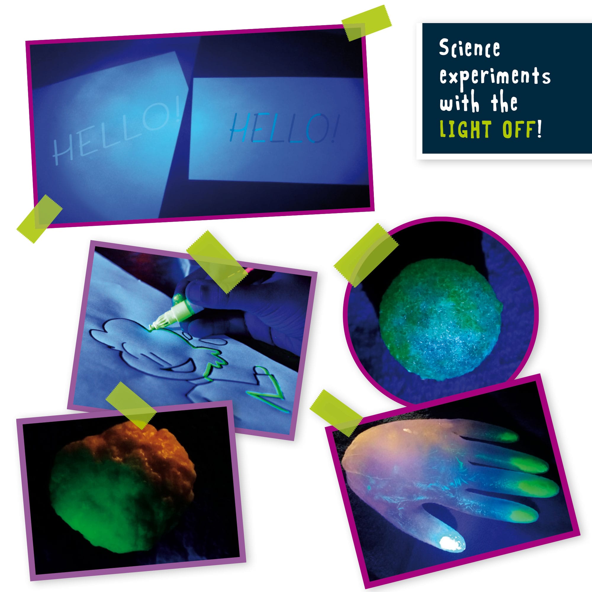 Lisciani I'm A Genius Glow In The Dark Science Kit - Nighttime Glow Learning To Explore Light And Color 8008324091379