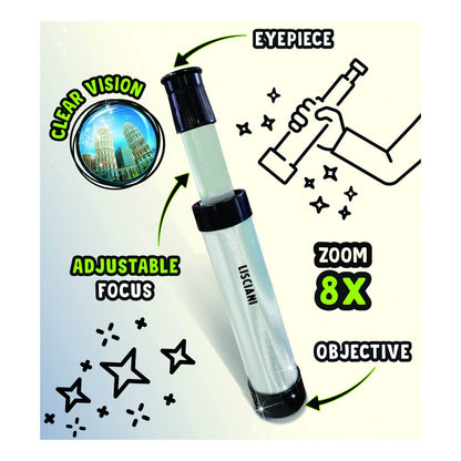 Lisciani I'm A Genius Mini Telescope - Small Lightweight Telescope For Young Curious Explorers