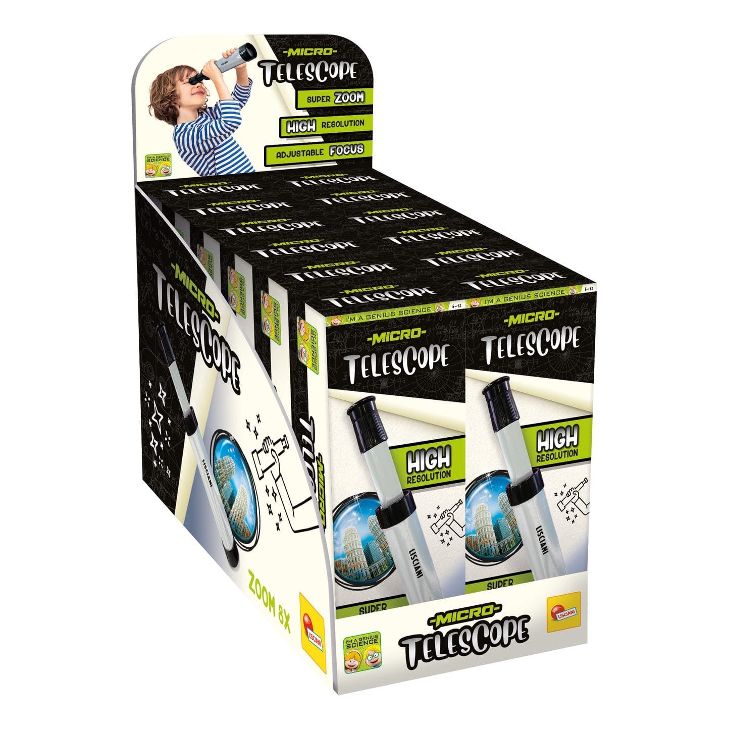 Lisciani I'm A Genius Mini Telescope - Small Lightweight Telescope For Young Curious Explorers
