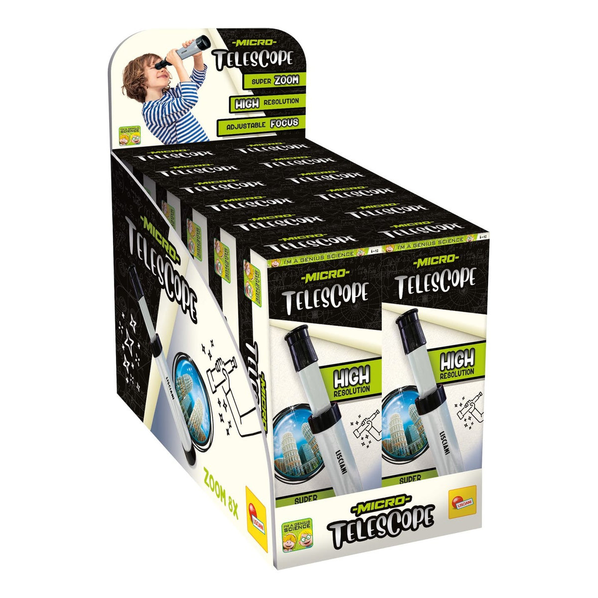 Lisciani I'm A Genius Mini Telescope - Small Lightweight Telescope For Young Curious Explorers