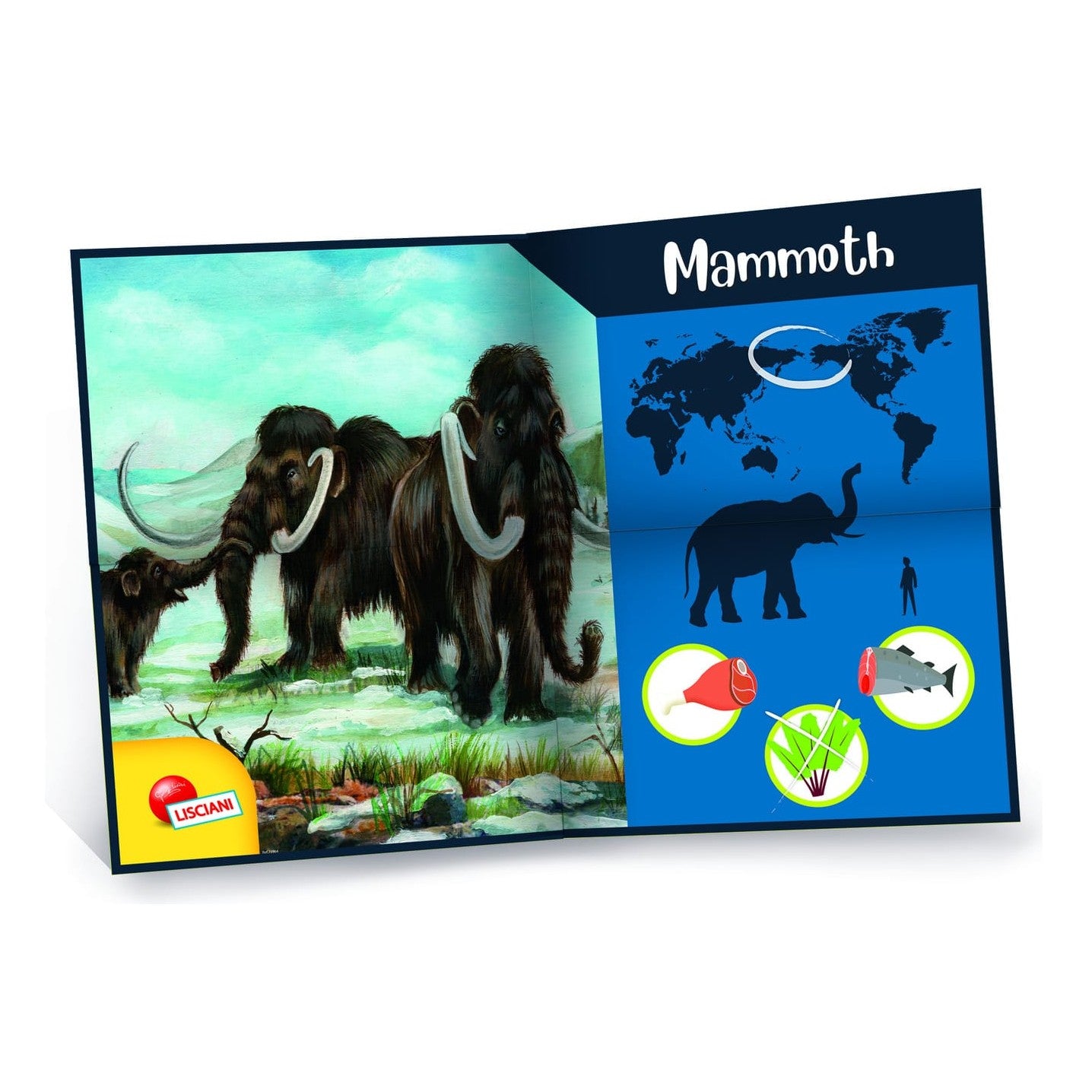 Lisciani Im A Genius Mammoth Super Kit - Excavate And Assemble A Realistic Mammoth Skeleton With Poster