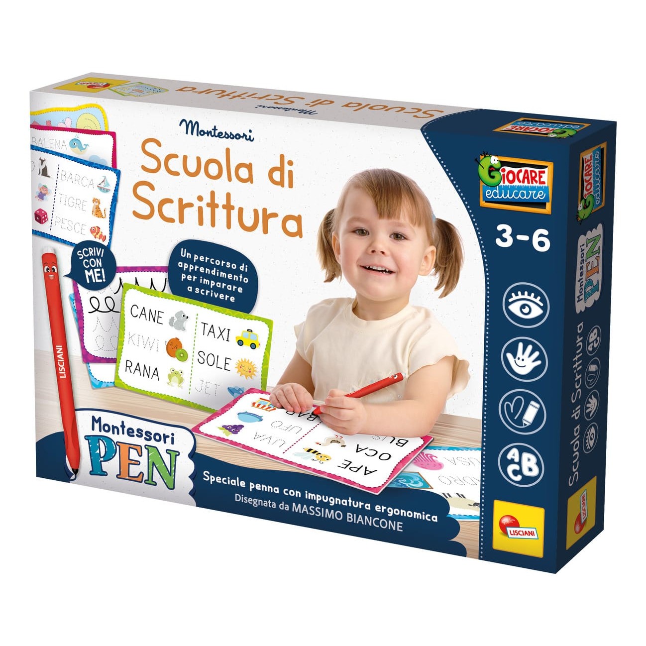 Lisciani Montessort Writing School - Develop Fine Motor Skills And Handwriting Confidence