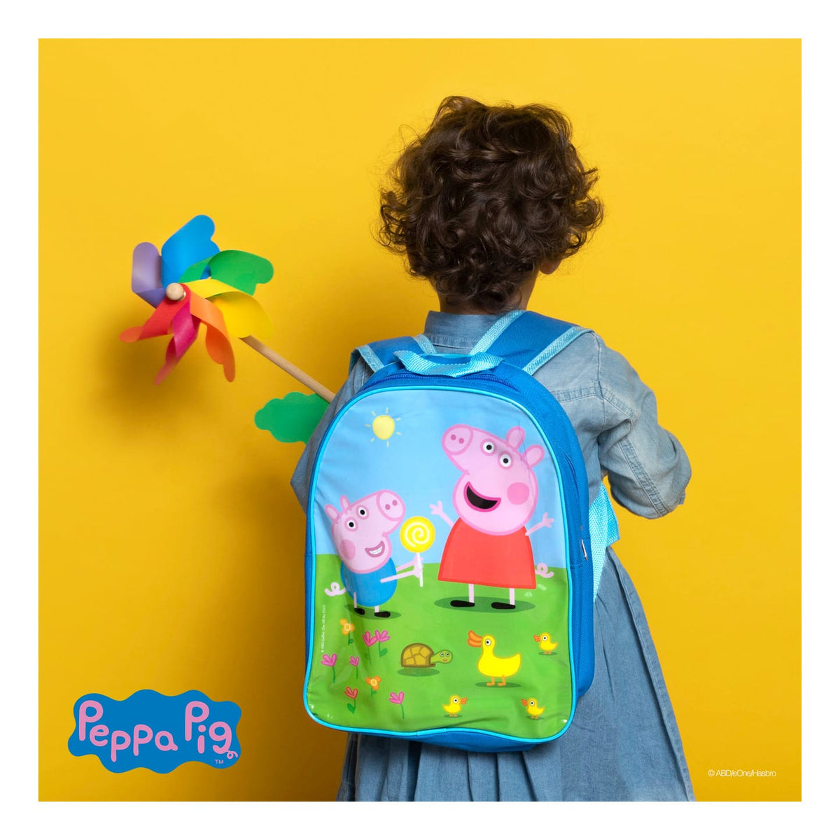 Lisciani Peppa Pig Colour and Drawing Backpack - Creative Kindergarten Backpack With Silhouetted Characters For Kids