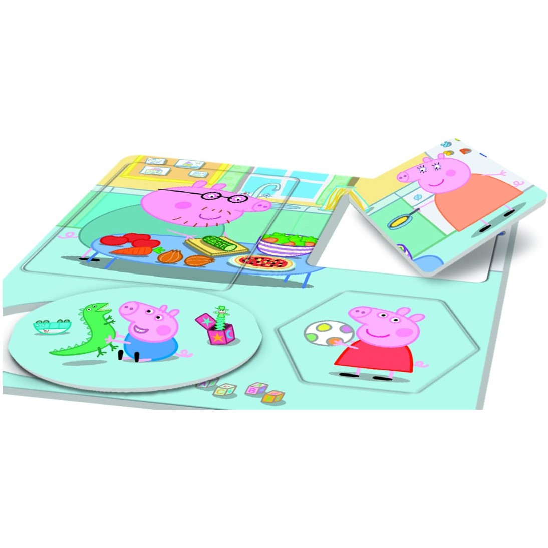 Lisciani Peppa Pig Edu Games - Interlocking Self-Correcting Activities That Build Logic Memory And Imagination 8008324086429