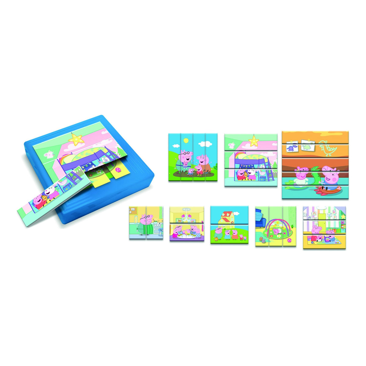 Lisciani Peppa Pig Progressive Puzzle - 8 Self-Correcting Nested Puzzles In One Box