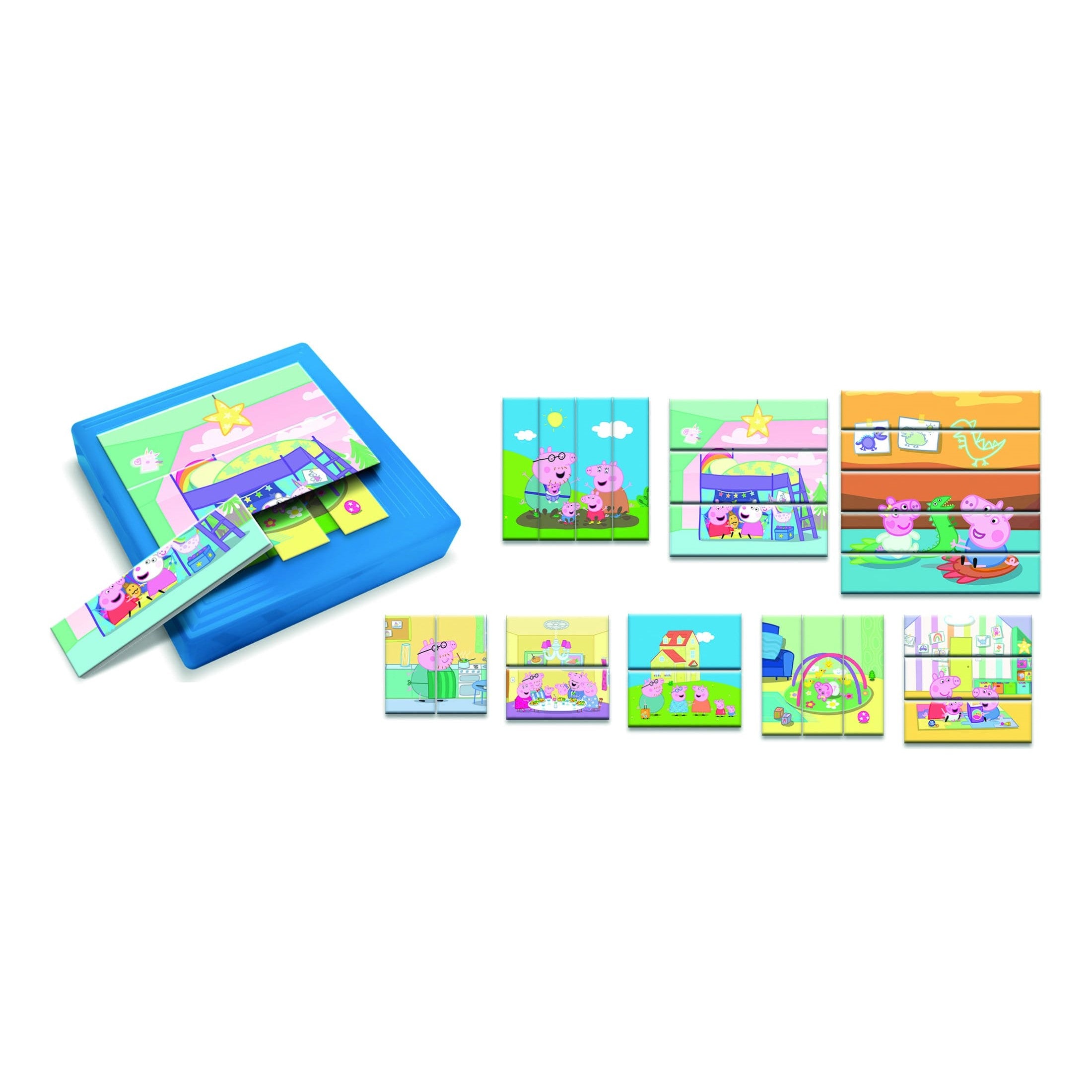 Lisciani Peppa Pig Progressive Puzzle - 8 Self-Correcting Nested Puzzles In One Box