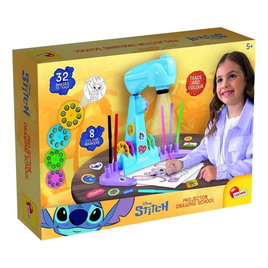Lisciani Stitch Drawing Projector - LED Projection for Easy Tracing of Stitch and Friends with Scenic Playset