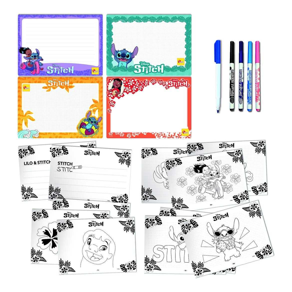 Lisciani Stitch Drawing School - Learn To Draw With Progressive Step By Step Guides And Colorful Illustrations